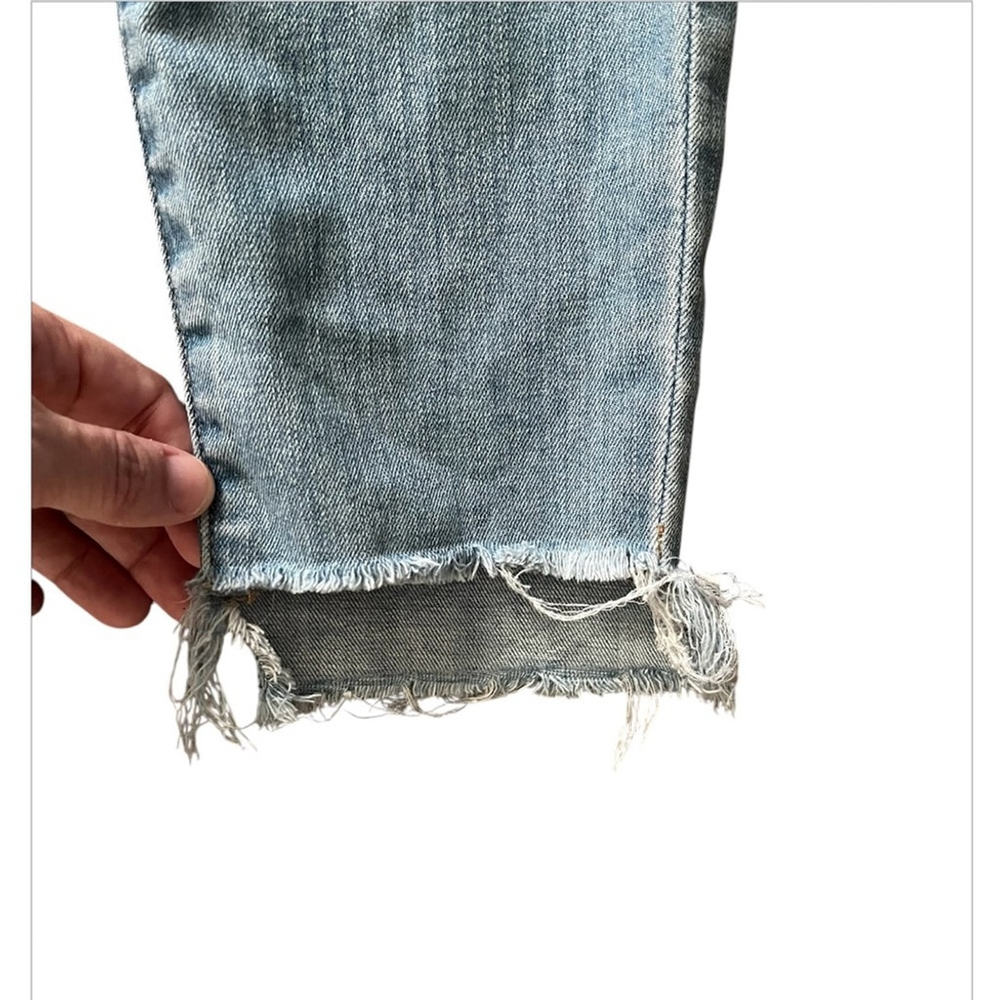 Madewell 9” High Rise Skinny Jeans, Light Wash, Frayed Bottoms, SZ: 25 - Picture 9 of 12